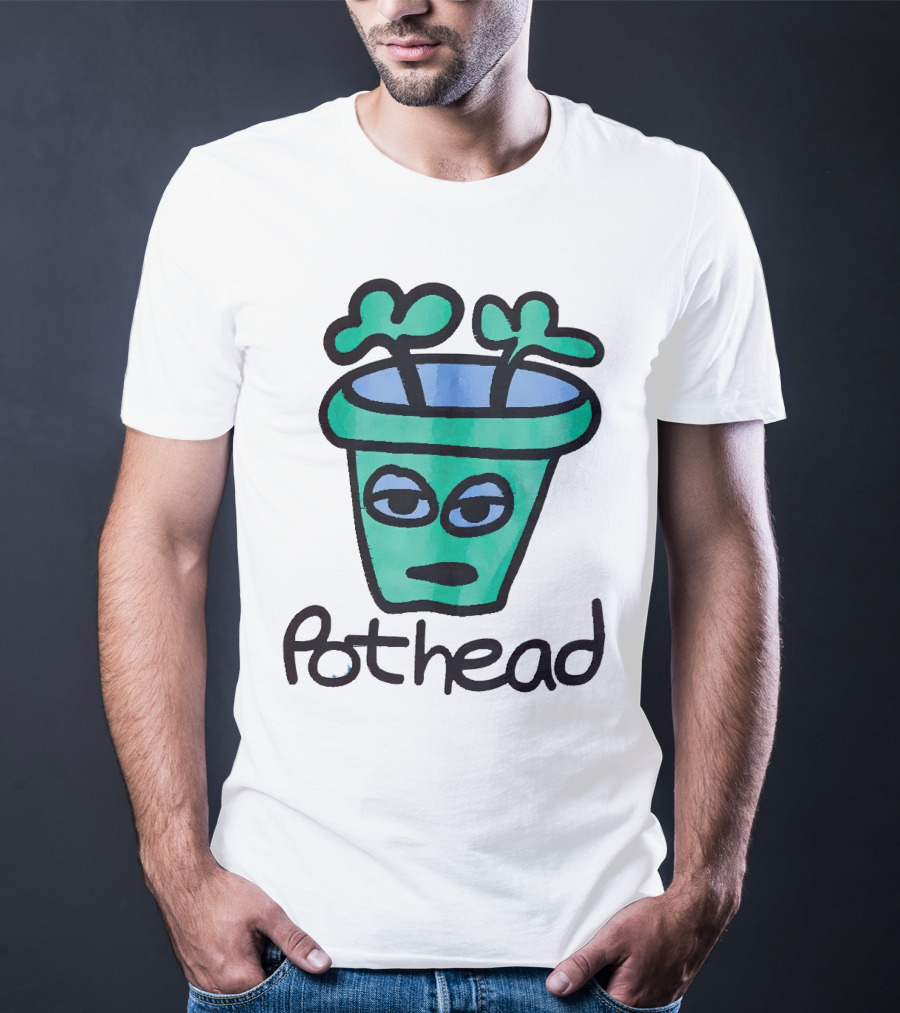 For The Homies Pothead Plant Cartoon T-Shirt