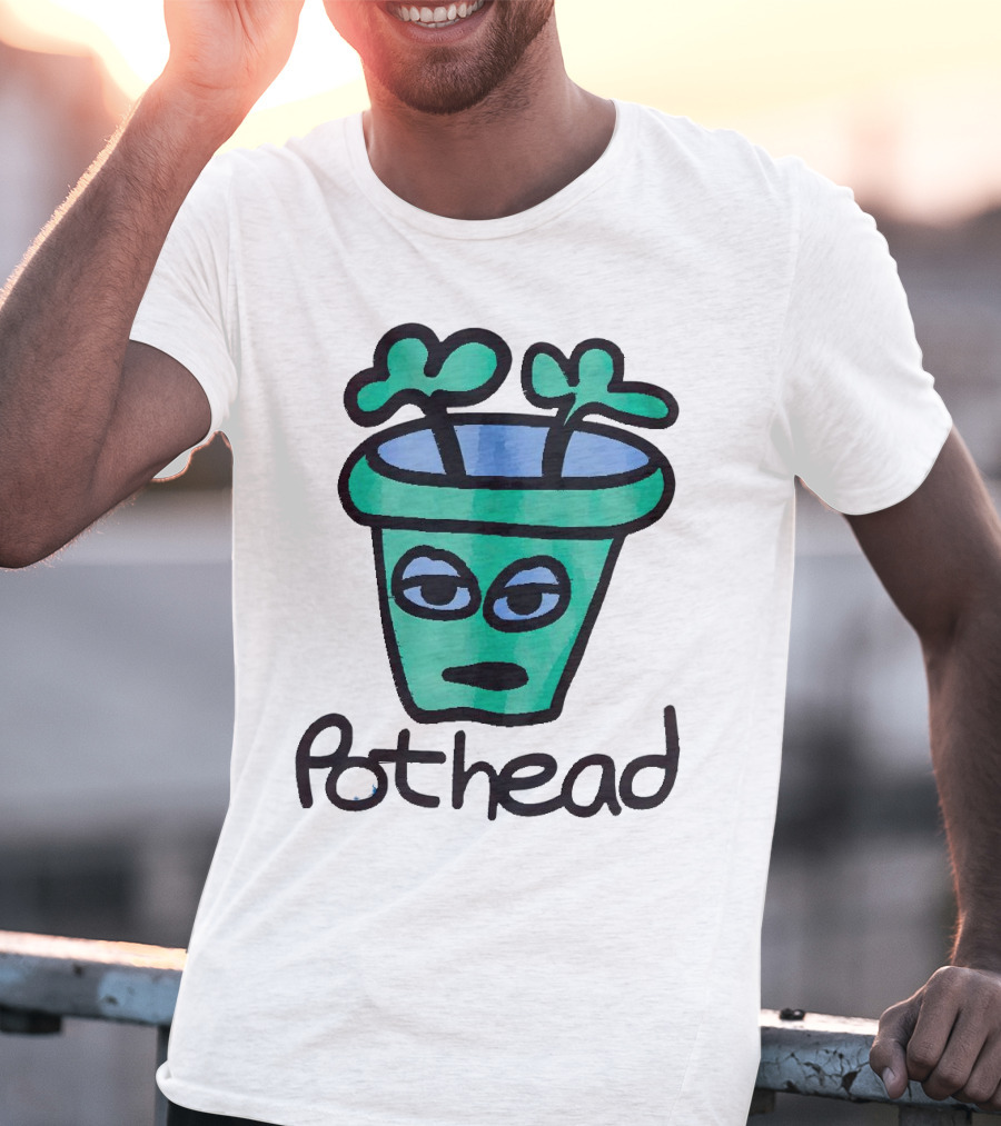 For The Homies Pothead Plant Cartoon T-Shirt