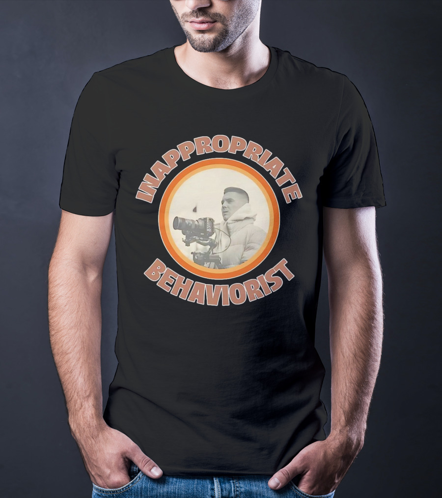 Inappropriate Behaviorist Vintage Camera Circle T-Shirt