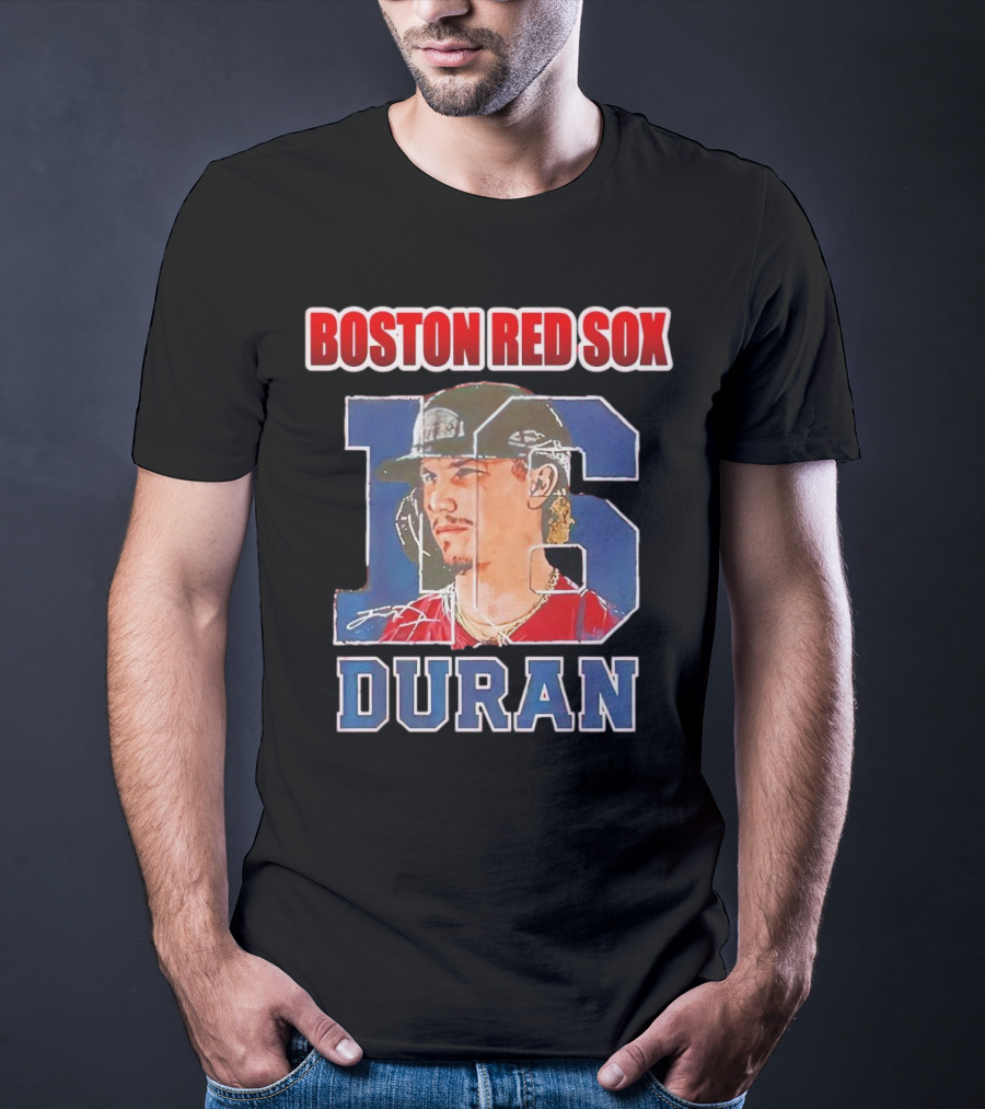 Boston Red Sox Jarren Duran 16 Portrait Patch T-Shirt