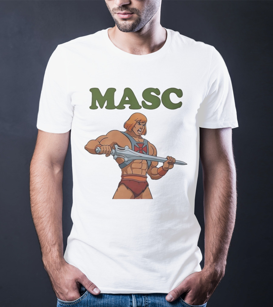 MASC He-Man Comic Character T-Shirt