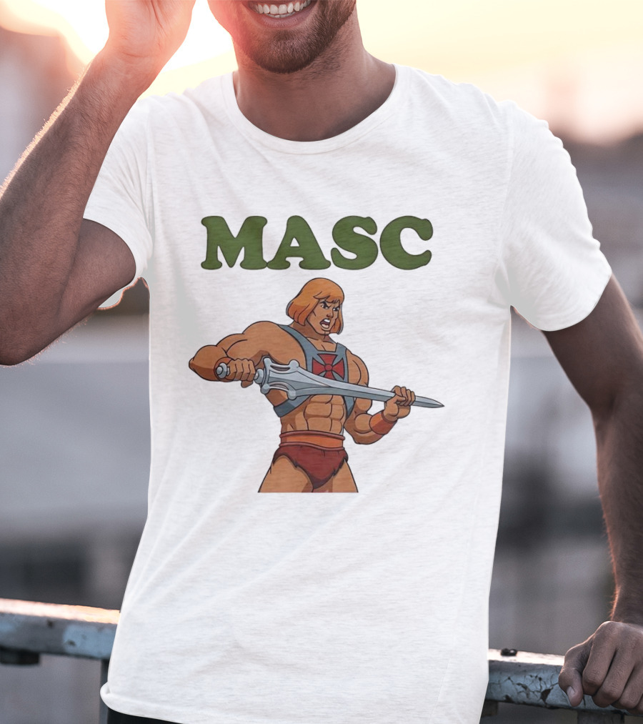 MASC He-Man Comic Character T-Shirt