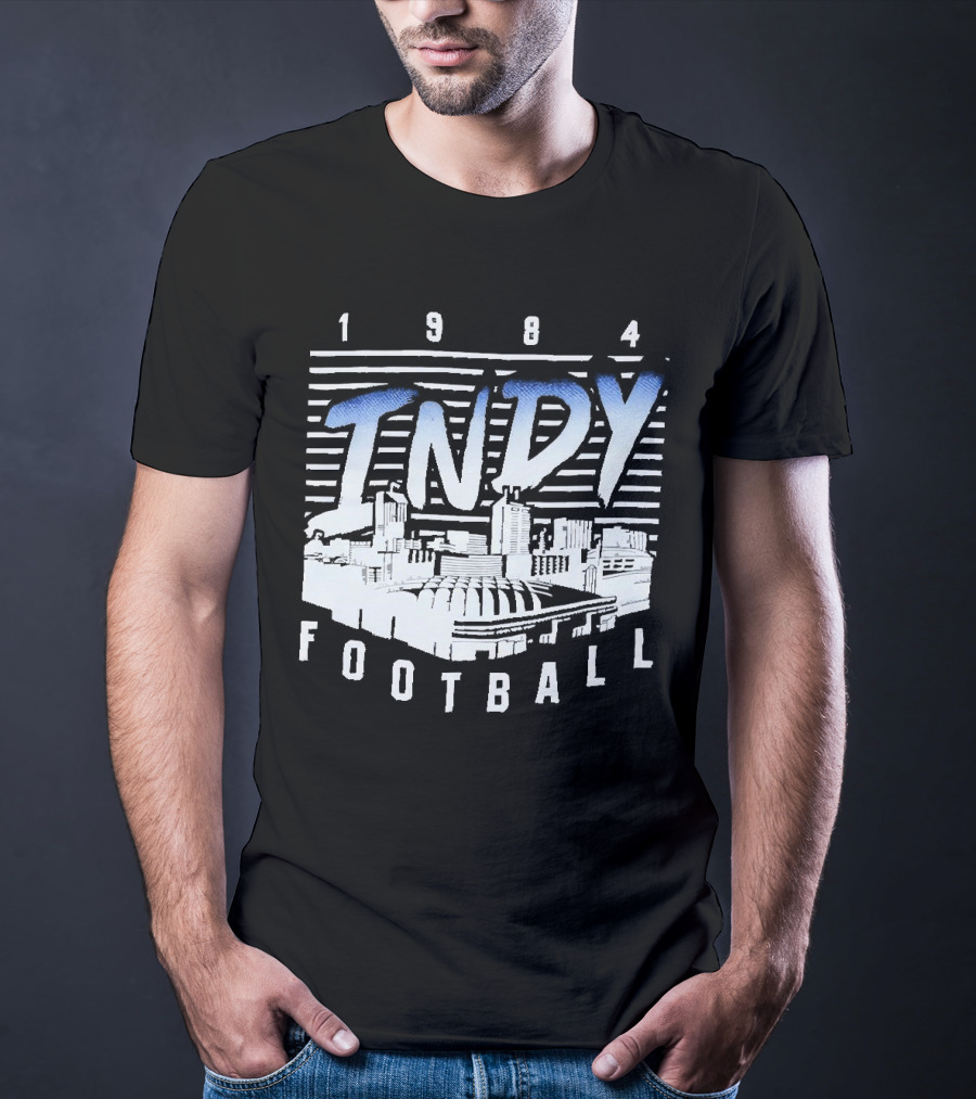 1984 Indy Football Skyline T-Shirt