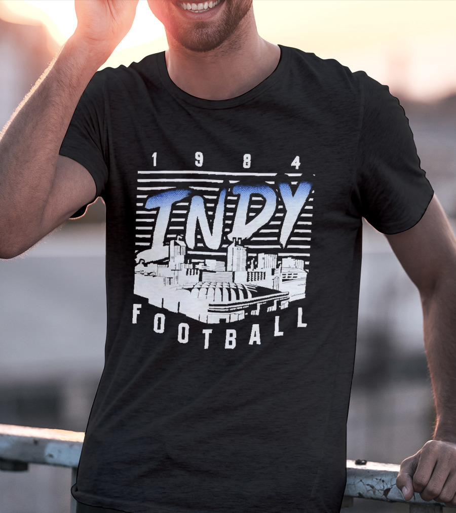 1984 Indy Football Skyline T-Shirt