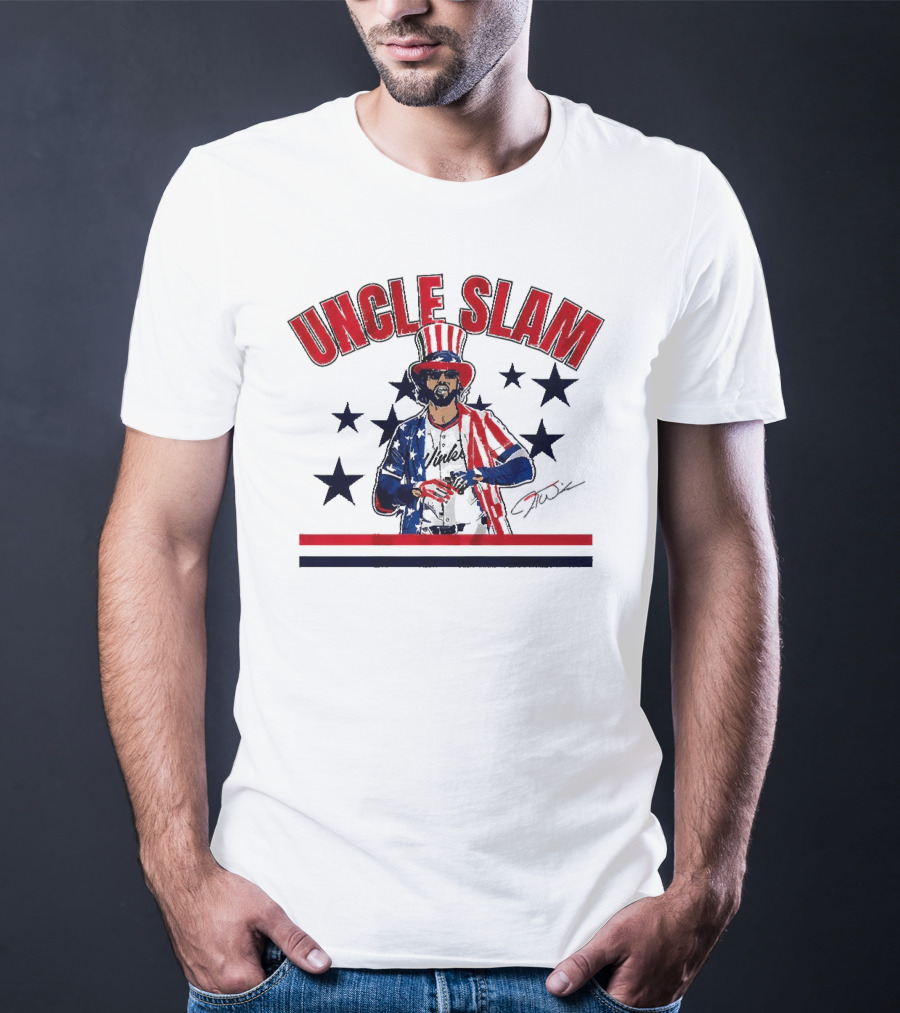 UNCLE SLAM Jesse Winker Signature Patriotic T-Shirt