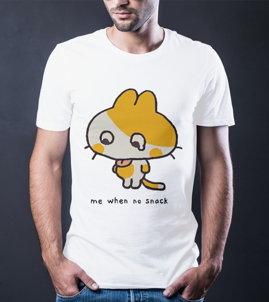 Liliuhms Me When No Snack Cat Cute Character T-Shirt
