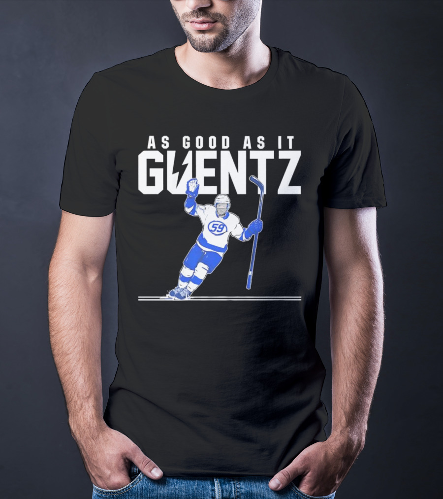 As Good As It Guentz 59 Tampa Bay Lightning Jake Guentzel Hockey Player T-Shirt
