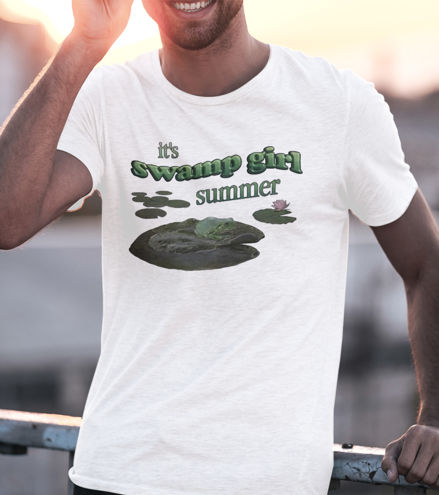 It's Swamp Girl Summer Frog Lily Pads Blossom T-Shirt