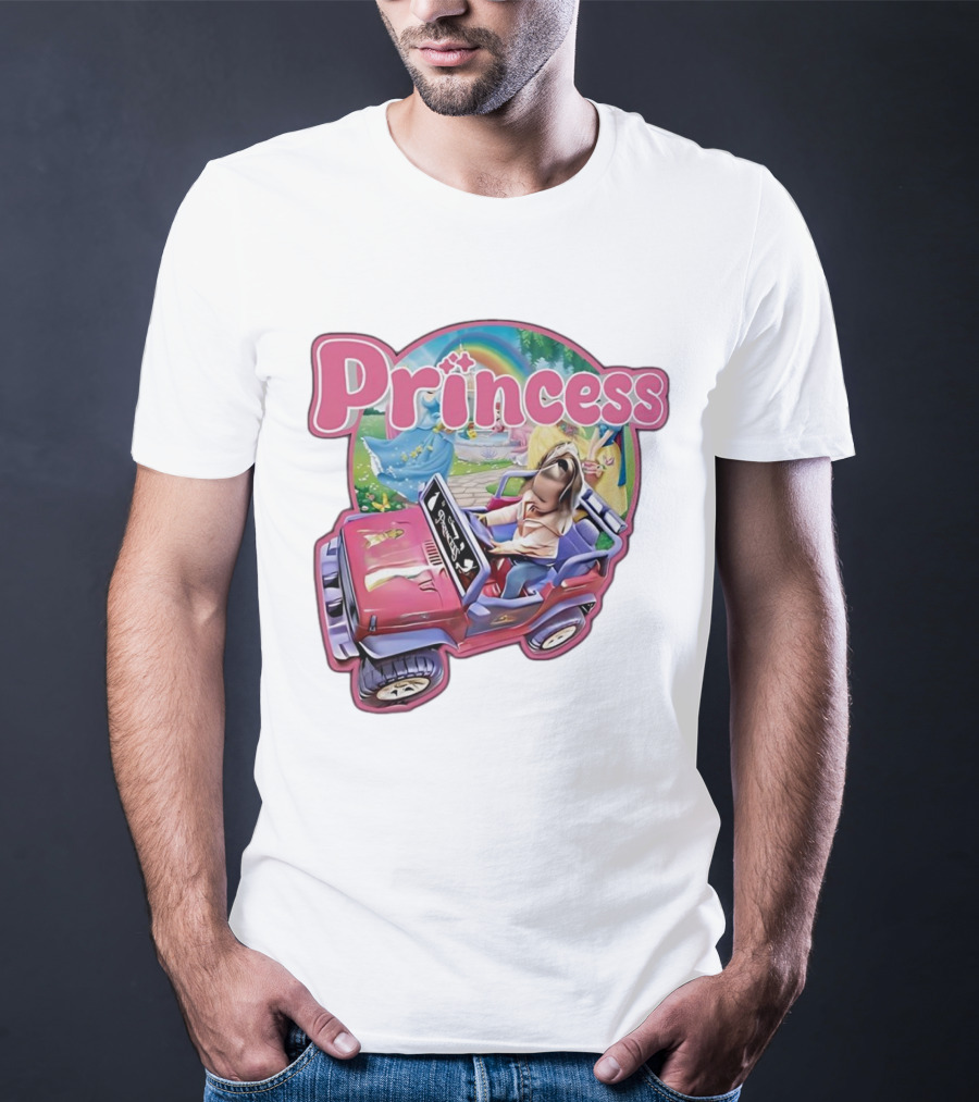Princess Rainbow Fantasy Adventure Kids Jeep T-Shirt