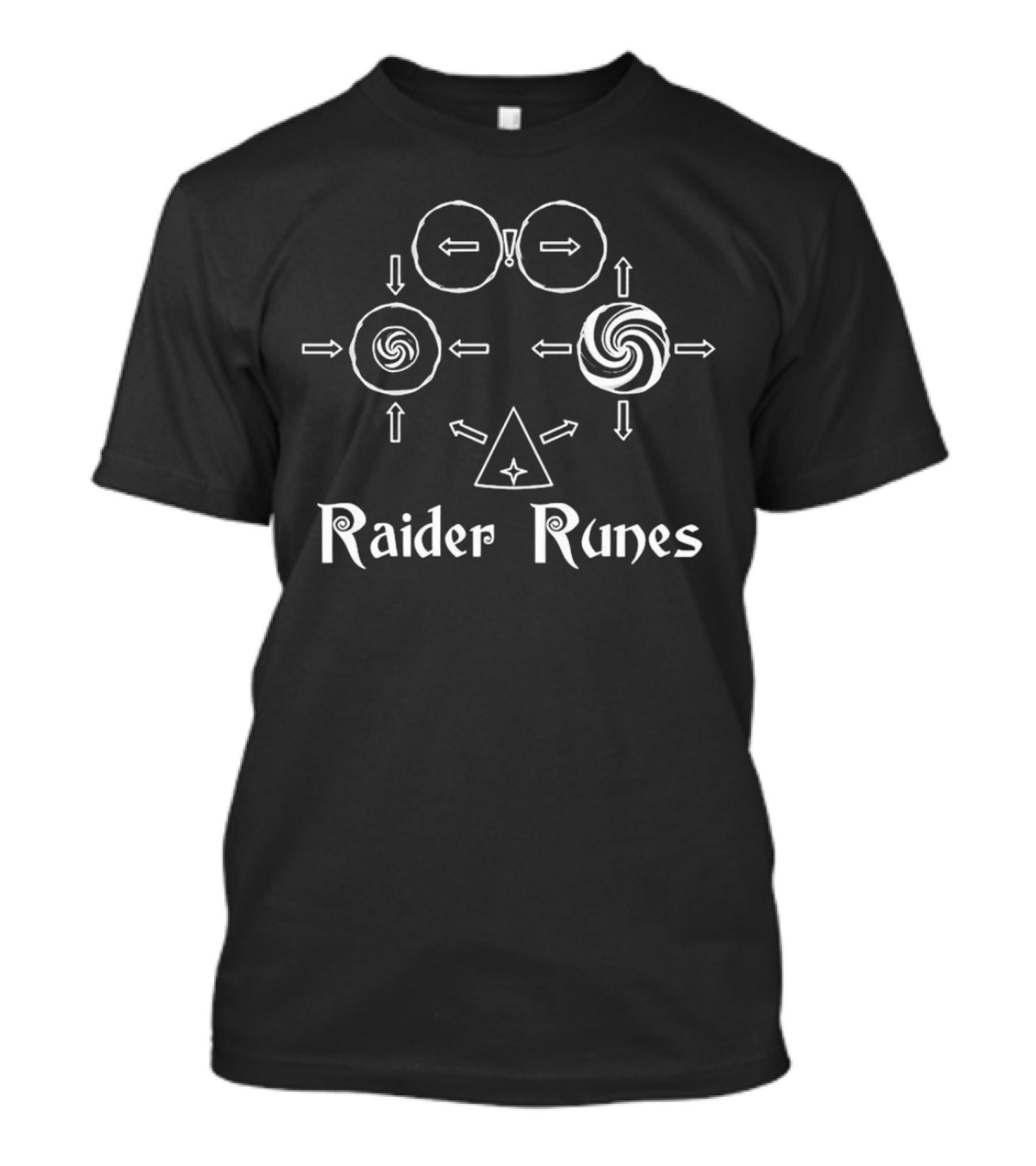 Raider Runes Circular Symbols And Arrows T-Shirt