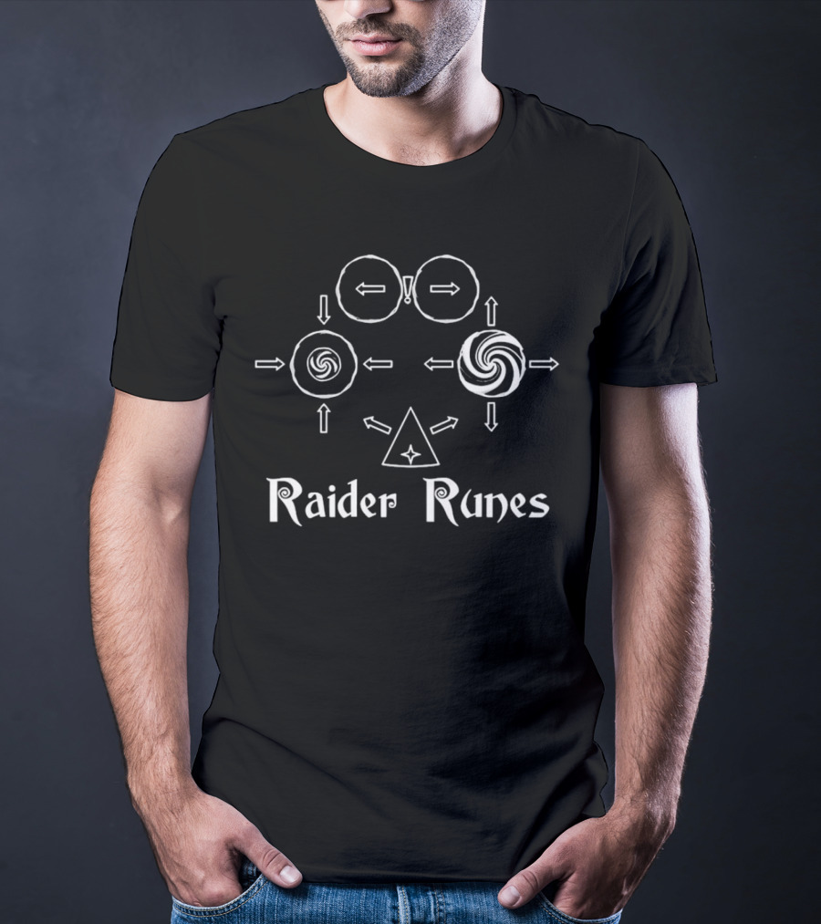 Raider Runes Circular Symbols And Arrows T-Shirt