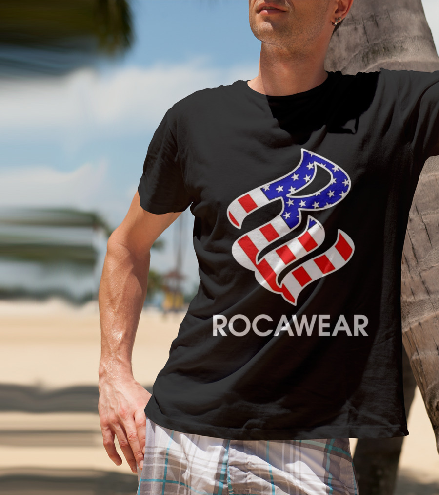 Rocawear American Flag Logo Freedom T-Shirt