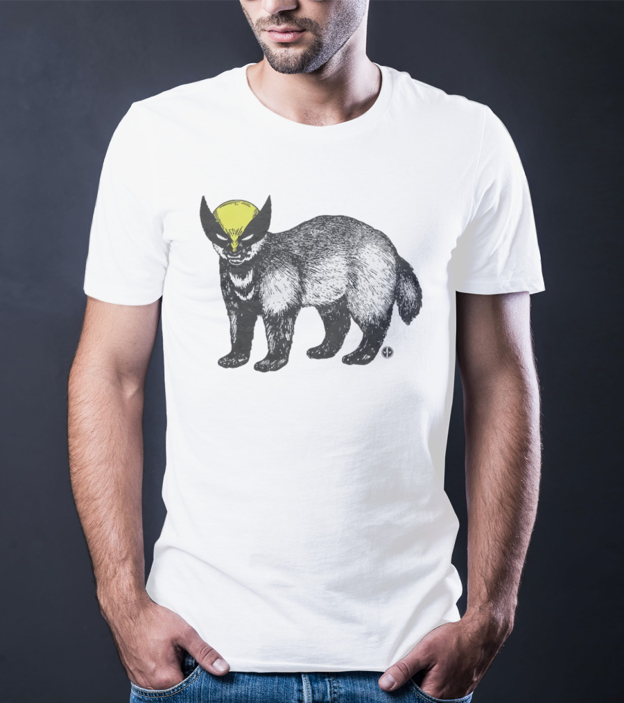 This Is Textbook Wolverine With Yellow Mask On Animal T-Shirt