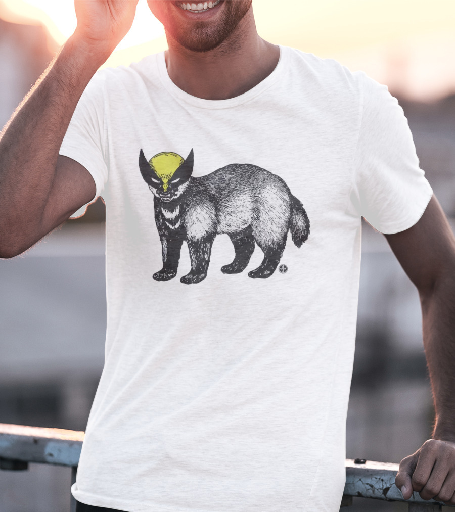 This Is Textbook Wolverine With Yellow Mask On Animal T-Shirt