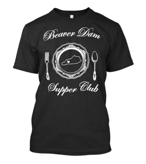 Beaver Dam Supper Club Kentucky State Heart Plate T-Shirt