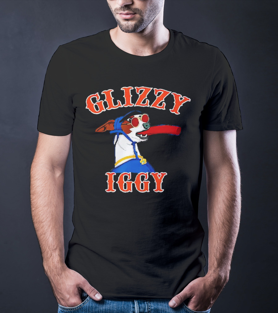 Glizzy Iggy Dog New York Mets Fun Canine Baseball T-Shirt