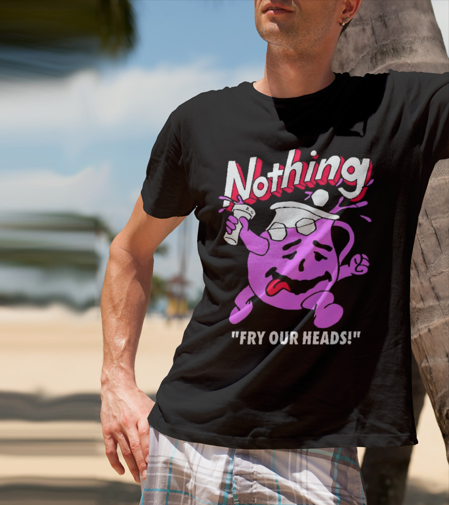 Nothing Fry Our Heads Purple Pitcher Character T-Shirt