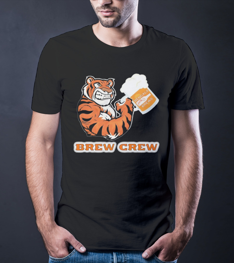 Bengals Brews Brew Crew Tiger Beer Mug T-Shirt