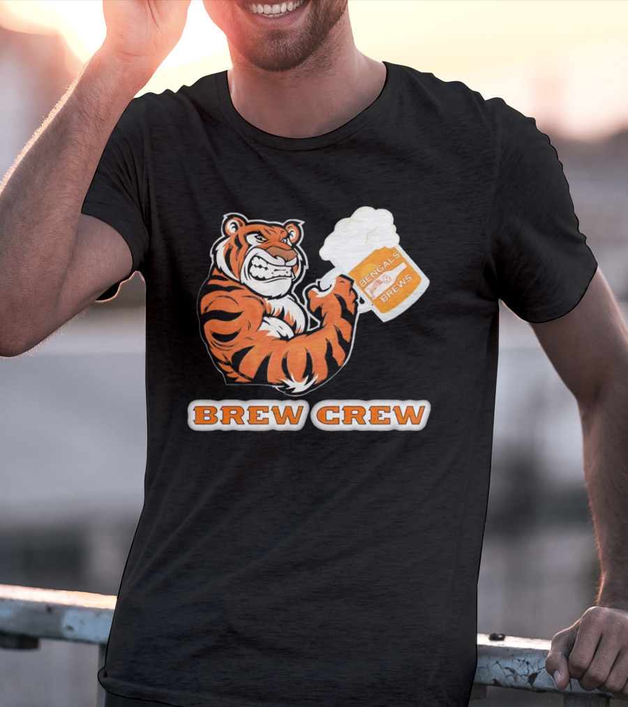 Bengals Brews Brew Crew Tiger Beer Mug T-Shirt