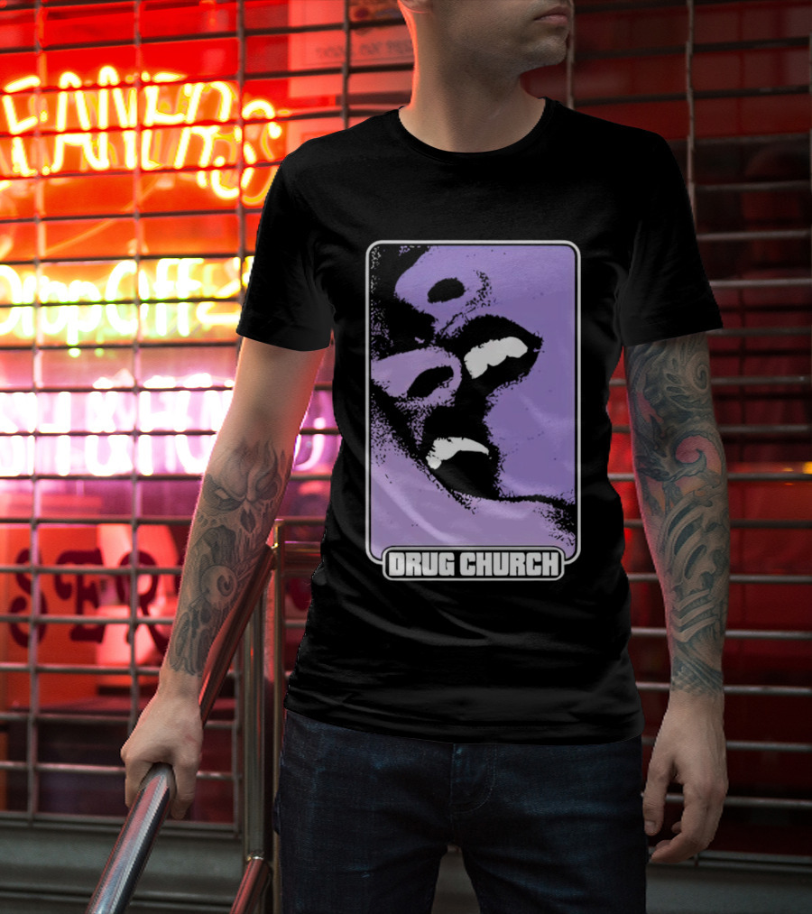 Drug Church Purple Lips Pure Noise T-Shirt