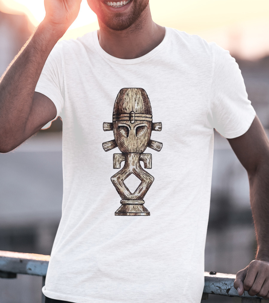 Seeking Jamaharon Ancient Symbol With Tribal Mask T-Shirt