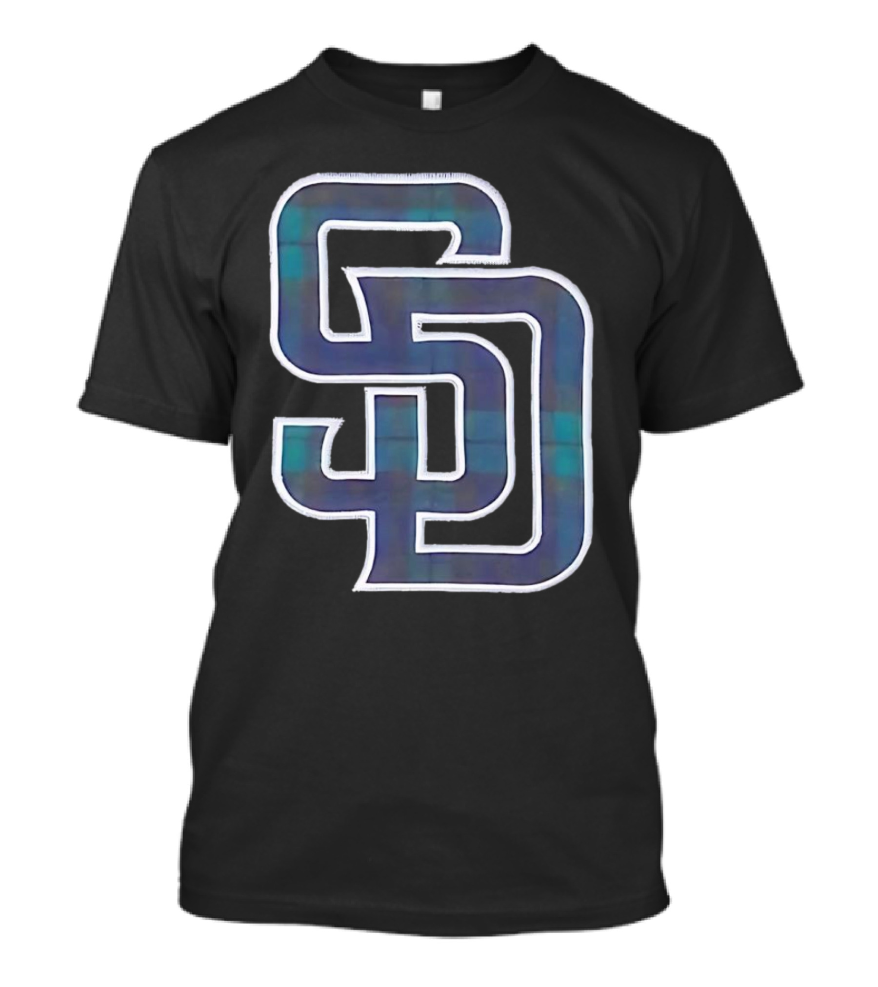 San Diego Padres SD Emblem With Bold Interlocking Letters T-Shirt