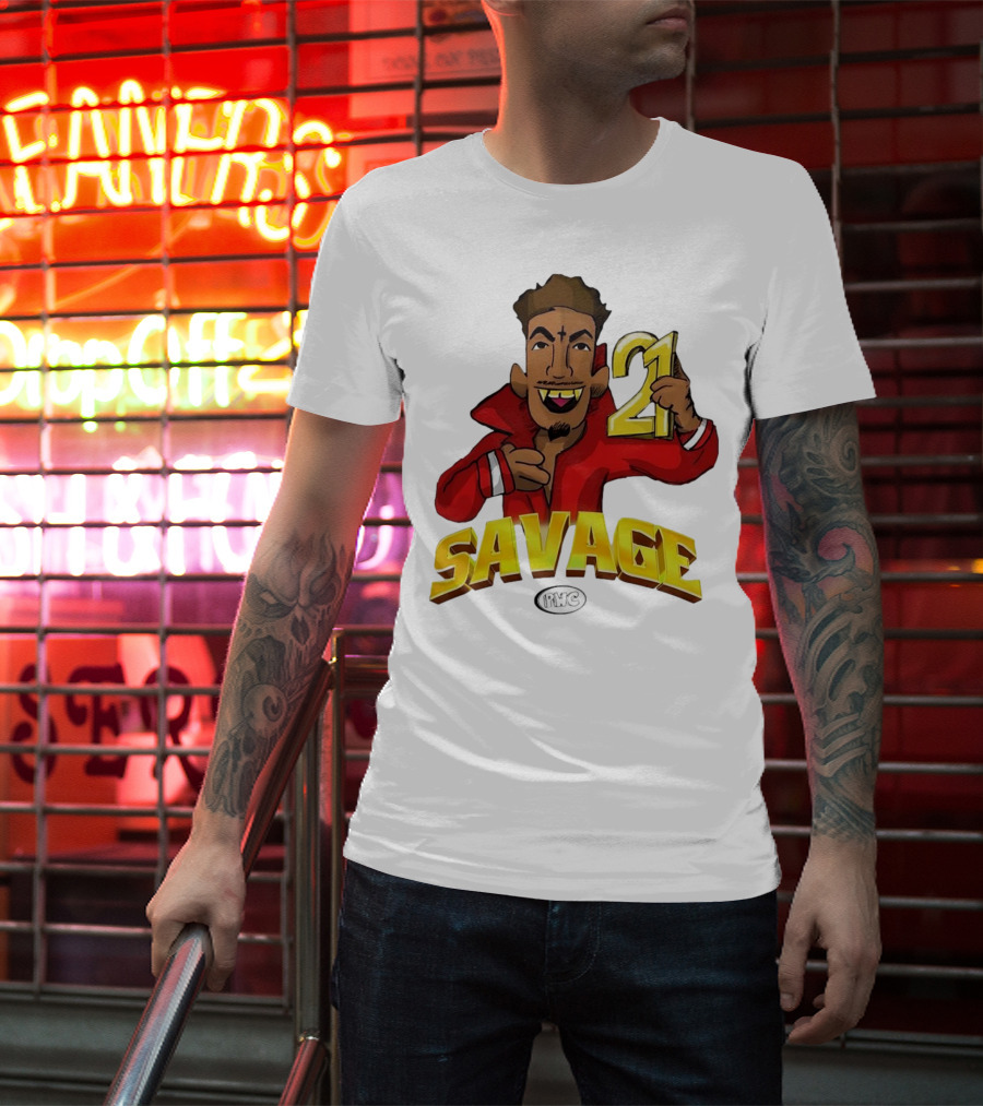 Savage 21 PWC Cartoon Character T-Shirt