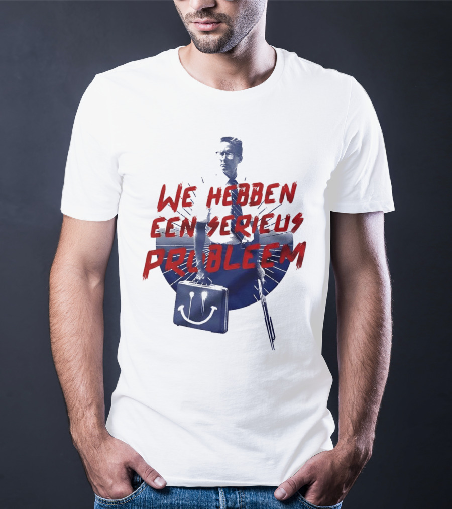 We Hebben Een Serieus Probleem Smiley Bag Man In Shadow T-Shirt