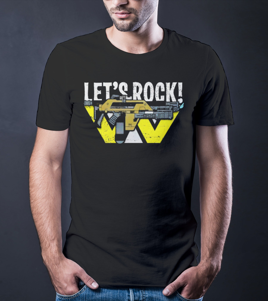 LET'S ROCK Aliens Weyland Yutani Pulse Rifle T-Shirt