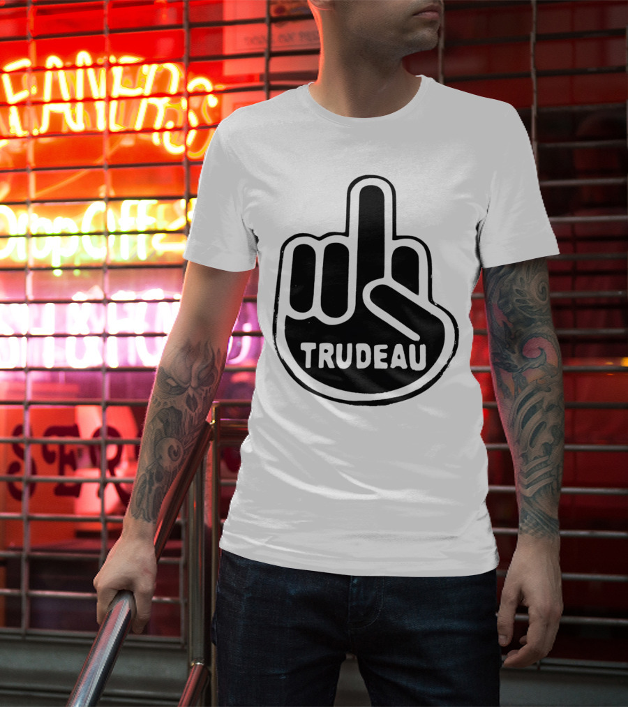 Trudeau Middle Finger Hand Gesture T-Shirt