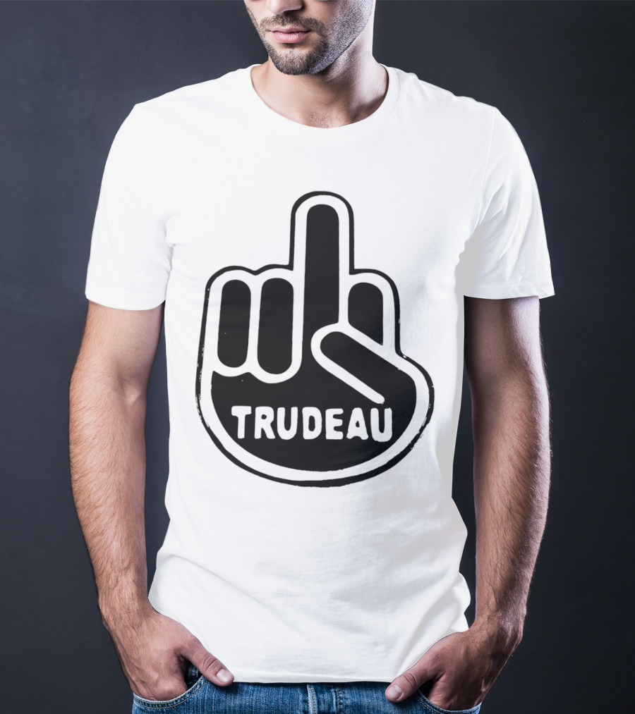 Trudeau Middle Finger Hand Gesture T-Shirt