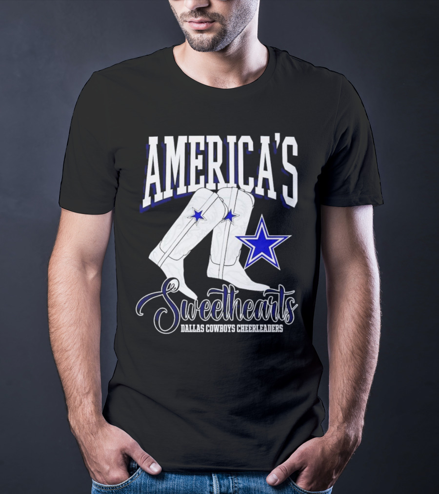 America's Sweethearts Dallas Cowboys Cheerleaders Boots T-Shirt