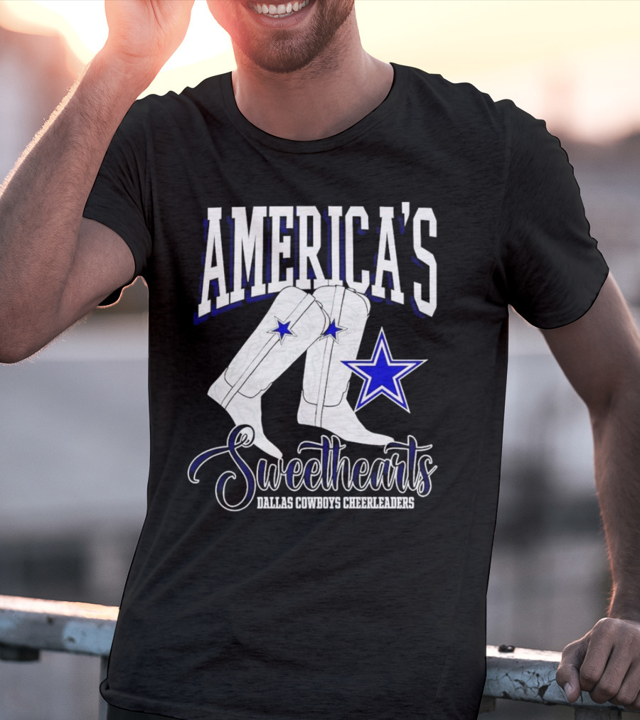 America's Sweethearts Dallas Cowboys Cheerleaders Boots T-Shirt