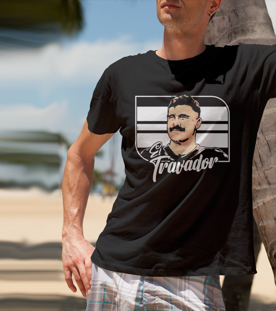 Travis Kelce El Travador NFL Football Player Caricature T-Shirt