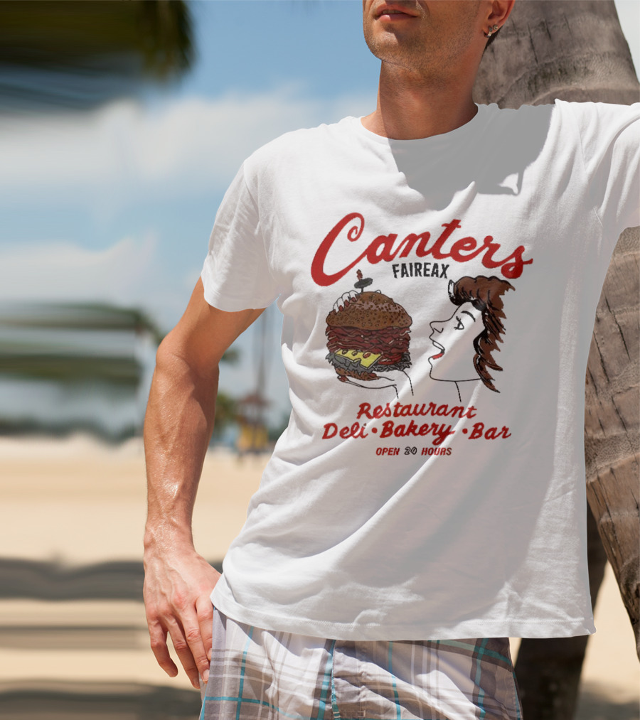 Canter's Deli Restaurant Bakery Bar Fairfax Los Angeles Open 24 Hours T-Shirt