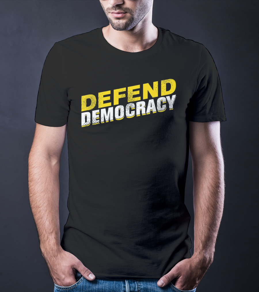 Defend Democracy Bold Vintage T-Shirt