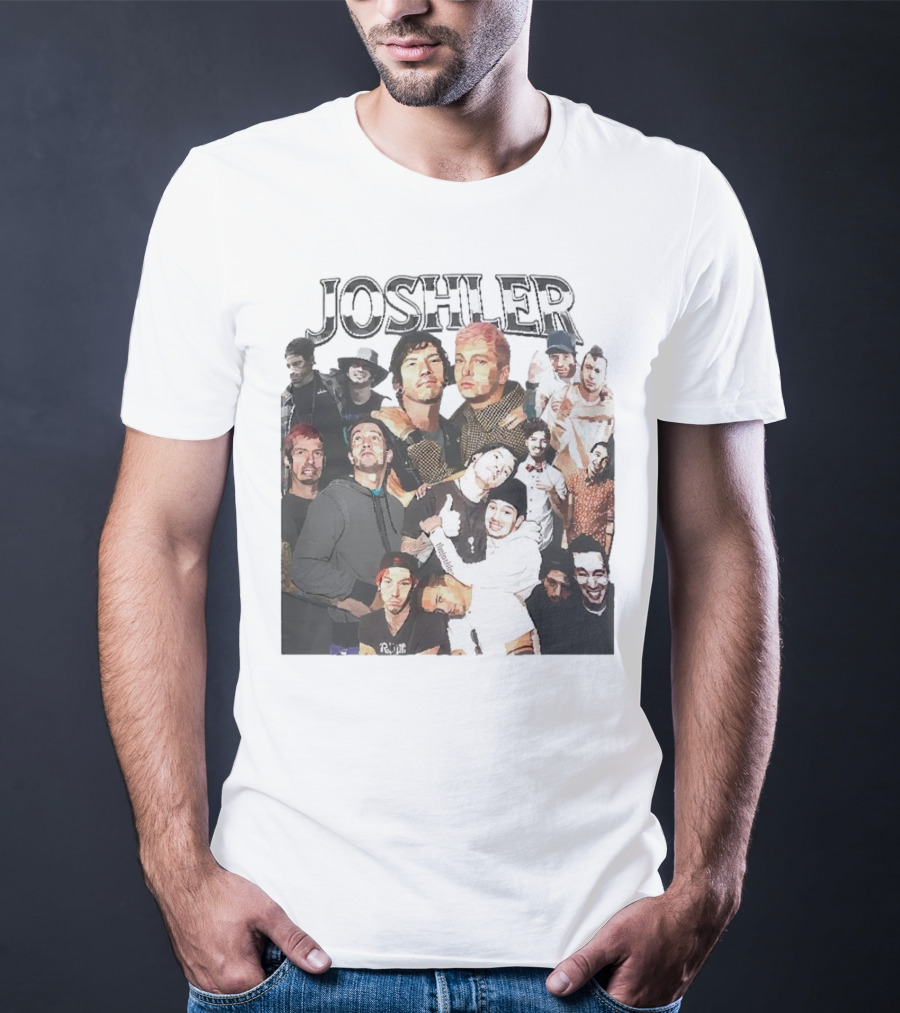 Joshler Collage Of Band Members And Group Poses T-Shirt