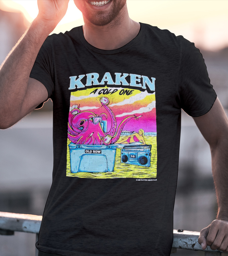 KRAKEN A COLD ONE OLD ROW BEACH CLUB T-Shirt