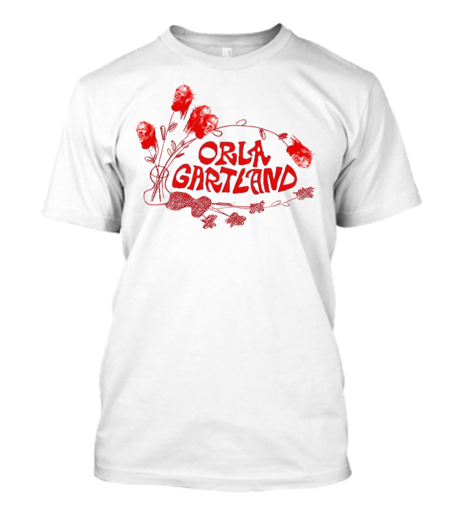 Orla Gartland Floral Red Faces T-Shirt