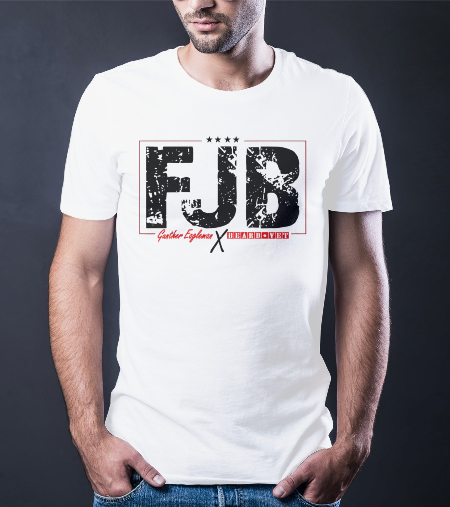 FJB Gunther Eagleman Beard Vet Collaboration Stars T-Shirt