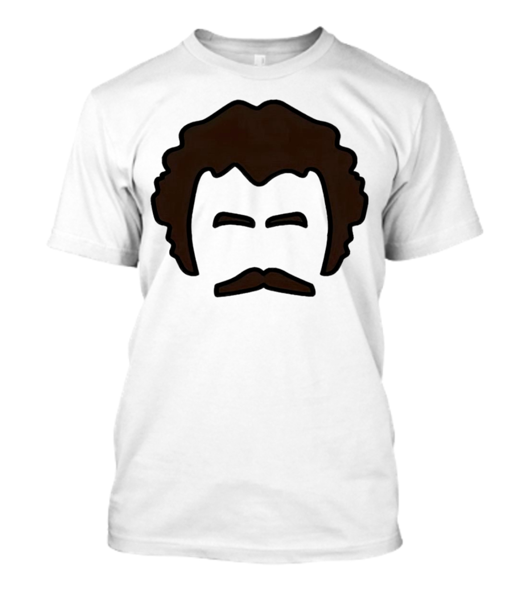 John Oates Mustache Hair T-Shirt