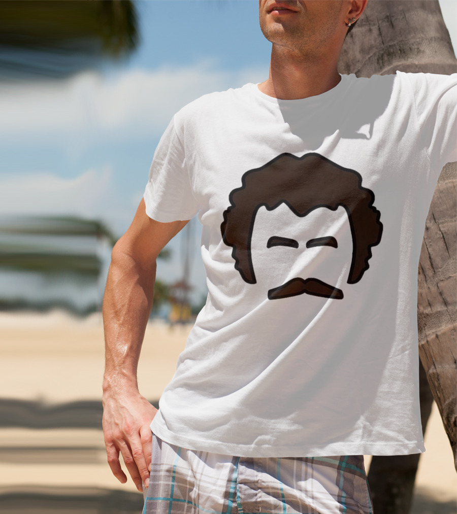 John Oates Mustache Hair T-Shirt