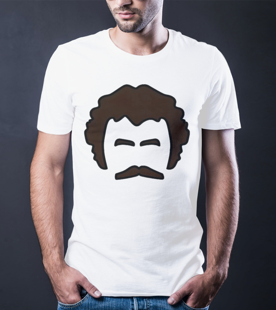 John Oates Mustache Hair T-Shirt