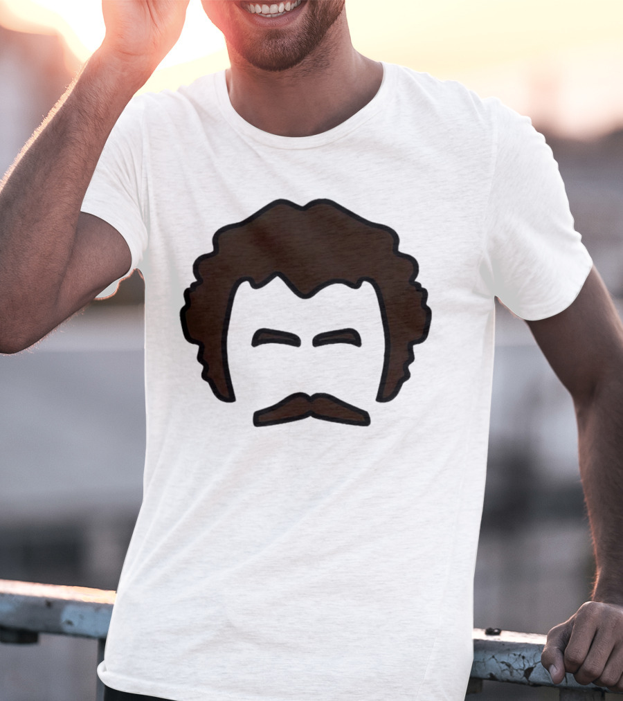 John Oates Mustache Hair T-Shirt