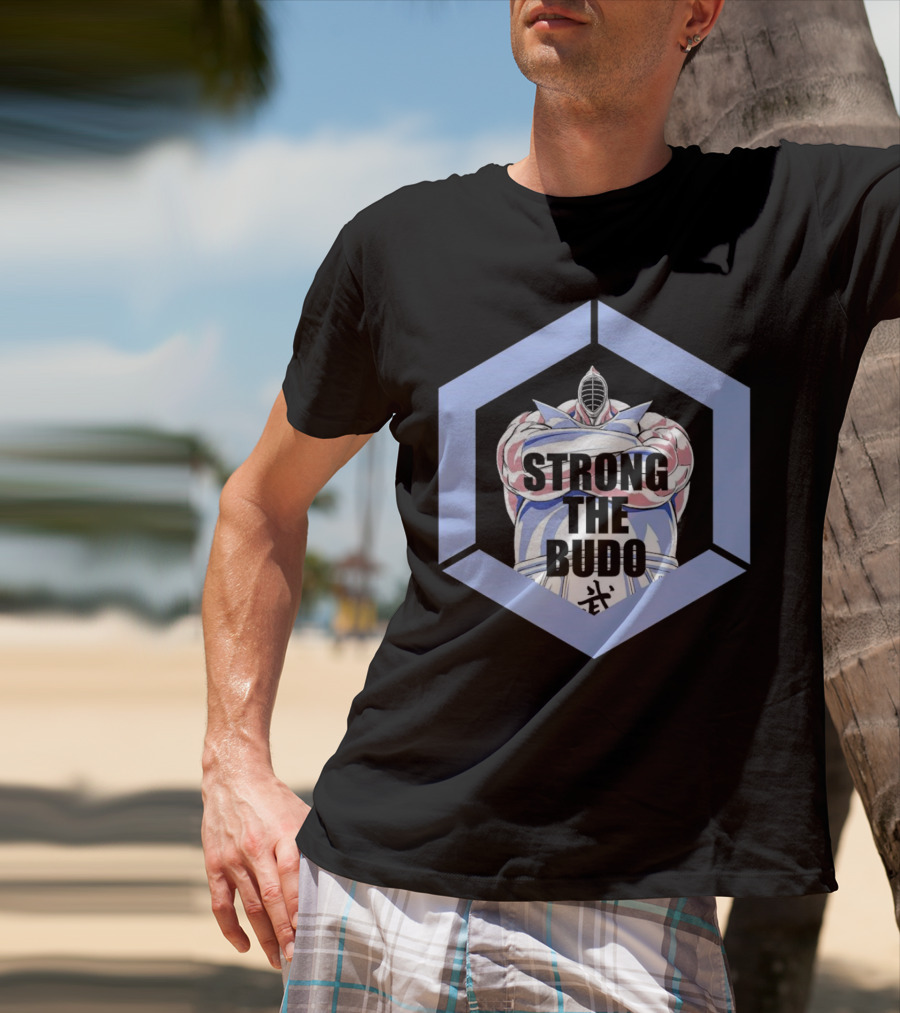 Strong The Budo Martial Arts Warrior Hexagon Emblem T-Shirt