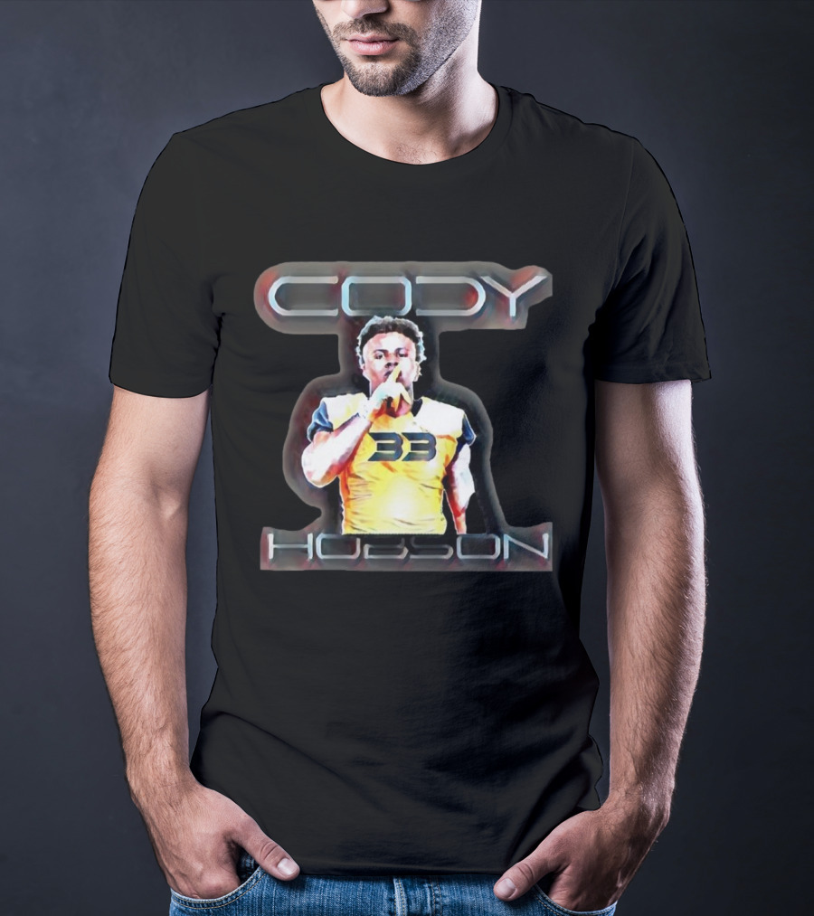 Cody Hobson 33 Merrimack Warriors Football T-Shirt