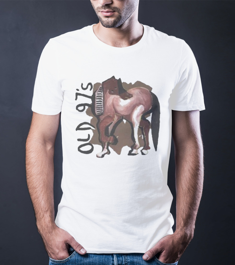 Old 97’s Abstract Horse Painting American Primitive T-Shirt
