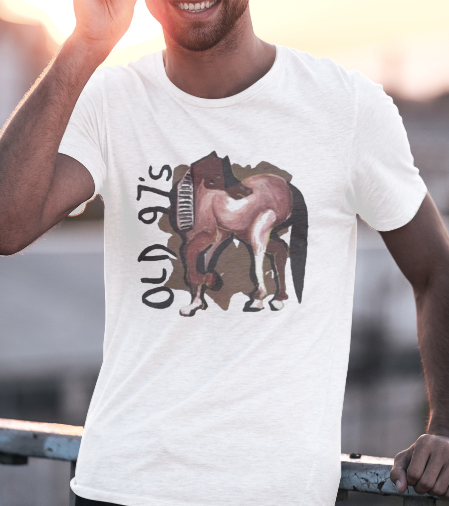 Old 97’s Abstract Horse Painting American Primitive T-Shirt