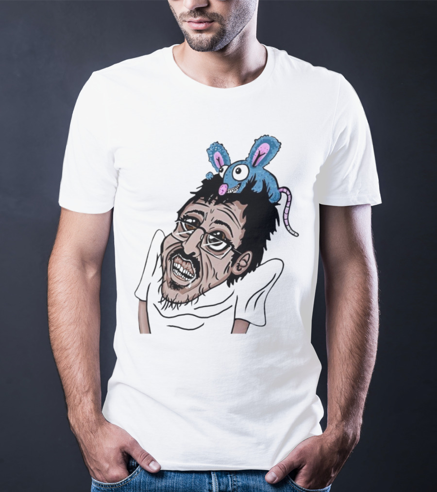 Ricky Berwick With Cartoon Rat On Head T-Shirt