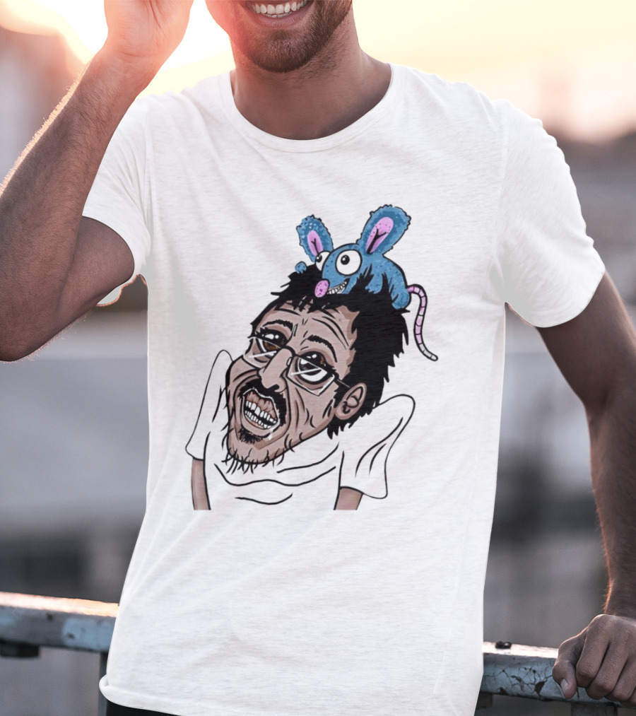 Ricky Berwick With Cartoon Rat On Head T-Shirt